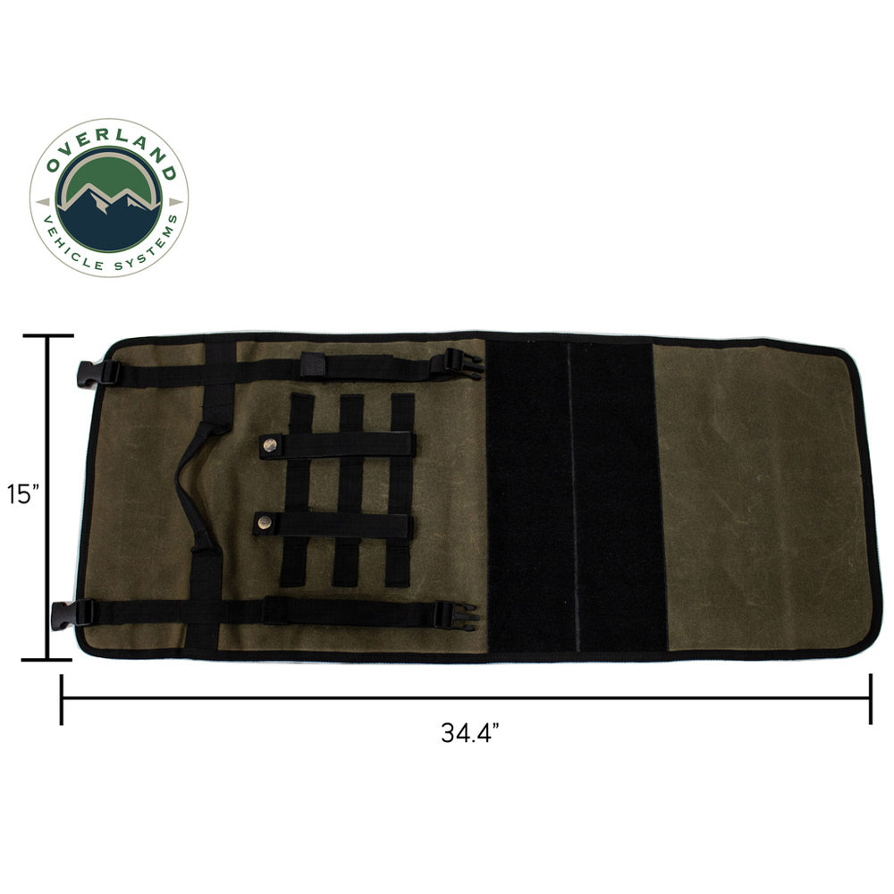 Overland Vehicle Systems - Rolled Bag First Aid #16 Waxed Canvas