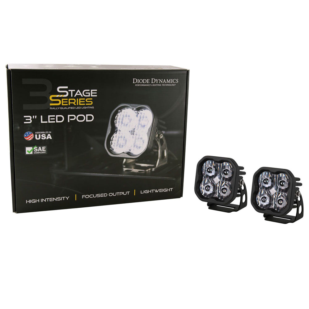 Diode Dynamics - SS3 SAE/DOT White Pro LED Pod (Pair)