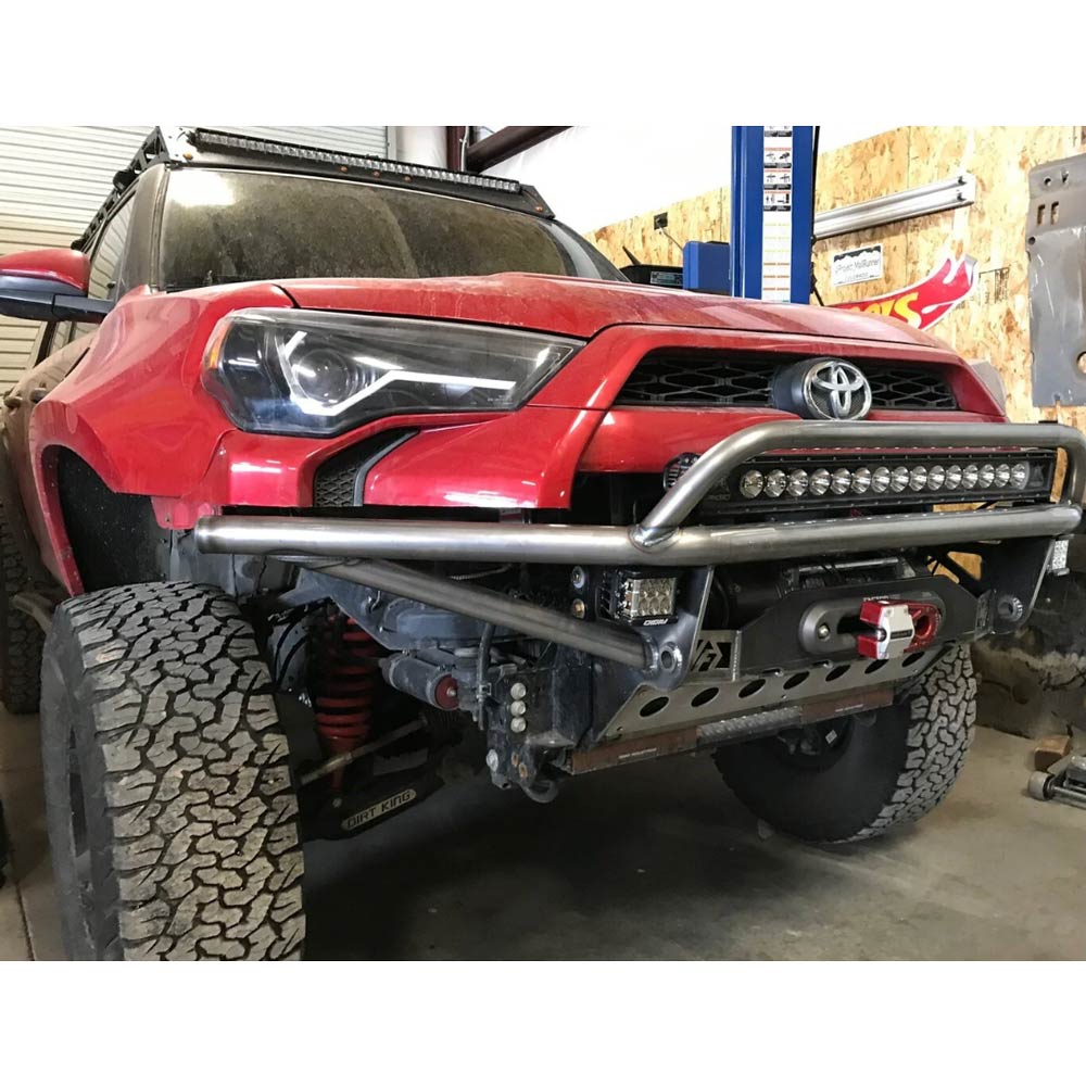 Hefty Fabworks - Front Hybrid Tube Winch Bumper - Low Hoop - Toyota Tacoma (2016+), 4Runner (2010+)