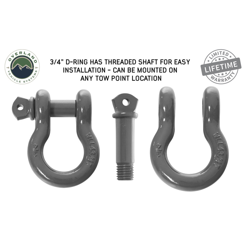 OVS - Recovery Shackle 3/4" 4.75 Ton - Pairs