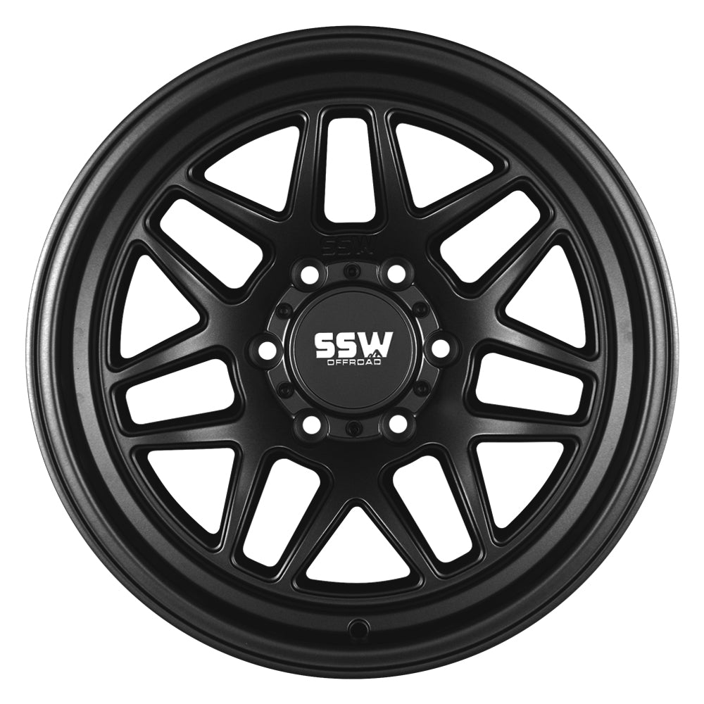 SSW Offroad - Sierra - Matte Black - 17x9.0 -25