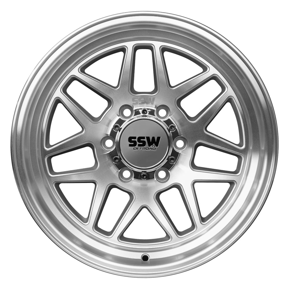SSW Offroad - Sierra - Machined Silver - 17x9.0 -25