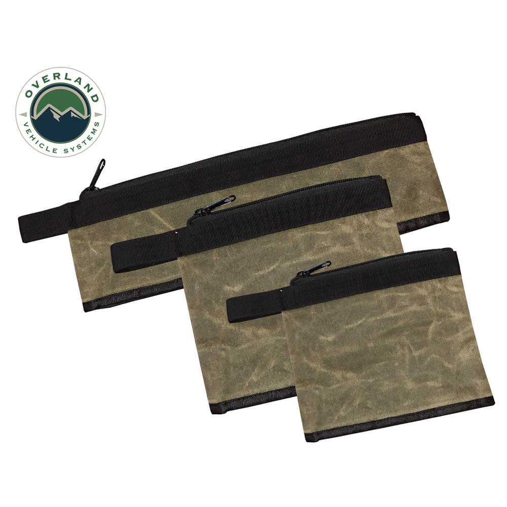 Overland Vehicle Systems - Small Bags Set of 3 #12 Waxed Canvas