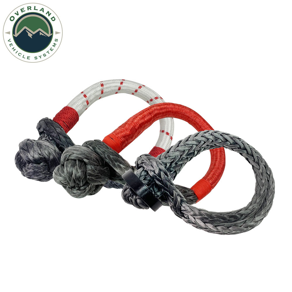 Overland Vehicle Systems - Soft Shackle 5/8" 44,500 lb. with Collar - 22" with Storage Bag