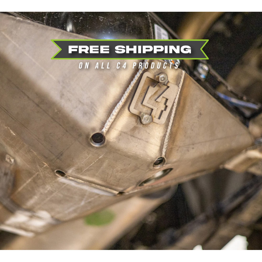 C4 Fabrication - Rear Differential Skid Plate - Toyota Tacoma (2005-2015)